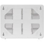 Akro-Mils 16-Drawer Plastic Drawer Storage Cabinet for Garage Organization, Beads, Makeup Organizer, Building Bricks Storage, Teacher Toolbox, 10-1/2" W x 6-1/2" D x 8-1/2" H, 10116 White