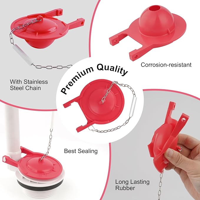 Hibbent Large 3-Inch Toilet Flapper Replacement Compatible with TOTO flapper Model G-Max, THU138S, THU175S and THU331S- Oversized Sealing and Easy to Install