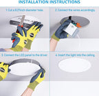 TORCHSTAR Basic Series 12-Pack 8 Inch Ultra-Thin LED Recessed Lighting with Junction Box, CRI90, Aluminum, 5000K Daylight, 5%-100% Dimmable Slim Recessed Downlight, 18W 1500LM, ETL and Energy Star