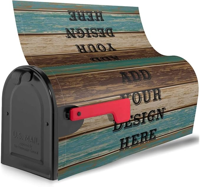 Custom Personalized Mailbox Covers Add Photo Picture Family Name House Address Text Magnetic Mail Cover for Home Garden Yard-15