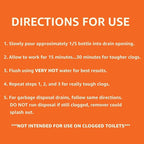 Amazon Basics Max Strength Gel Drain Clog Remover and Cleaner, 80 Fl Oz, Pack of 2