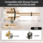 RP51918 3 Setting Diverter Cartridge-3-Setting Diverter Compatible With RP51918 Replacement Part Set,3 Way Shower Diverter Valve,2 Individual Positions, 1 Shared Position, Brass Construction.