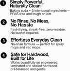 Quick Shine Hardwood Floor Cleaner 64oz, 4Pk| Use in Spray & Vac Mops| Removes Dirt & Scuff Marks| Ready-to-Use, Streak Free, No Rinse| Safer Choice Cleaner| Perfect for Gentle and Effective Cleaning