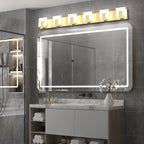 Aipsun Gold Vanity Lighting Fixtures Modern Vanity Lights LED 6 Lights Bathroom Vanity Light Up and Down Wall Light Fixtures 6000K