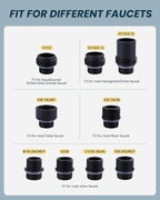 ARCORA Kitchen Faucet Spray Head Oil Rubbed Bronze, 3-Function Kitchen Sink Spray Nozzle with 9 Adapters, Kitchen Faucet Head Replacement Compatible with Moen, Delta, American Standard Faucets