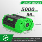 5000mAh Replacement EGO Battery 56V,Compatible with EGO 56Volt Lithium Batteries BA5600T BA4200T BA3360T BA2800T & EGO Power+ Cordless Tools