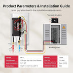 14kW Tankless Water Heater Electric, MIZUDO 240 Volt Instant Hot Water Heater, Up to 3.4 GPM for 2-3 Point of Use, with LED Digital Display, ETL Certified
