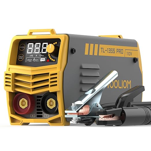 TOOLIOM 135A 110V Mini Stick Welder MMA ARC Welder Machine DC Inverter Welder with Hot Start, Arc Force and Anti-Stick Portable Welding Machine