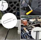 Drain Snake,116 inch Drain Clog Remover - Flexible Grabber Claw Pick Up Reacher Tool for Home Sink, Bathroom Tub,Drain, Toilet, Tight Spaces