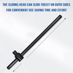 3/4" T-Handle Sliding Wrench Breaker Bar, 18.9 Inch Heavy Duty Steel Drive Socket Hand Tool, Gifts for Men & Dad