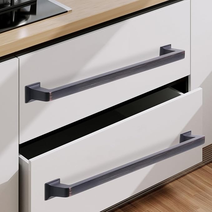 COTYKILEY 6 Pack 7.5 Inch(192mm) Oil Rubbed Bronze Cabinet Handles Kitchen Cabinet Pulls Kitchen Cabinet Hardware