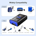 2 Pack 6.0Ah Lithium-ion Replacement for Kobalt 40V Battery Compatible with KPM1040A-03, KM-1640-06, KM 4040-06,Cordless Power Tool Battery