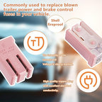 15A 20A 25A 30A 40A 50A 60A 32V Mini Slotted Automotive MCASE Shaped Cartridge Fuse Kit(Pack of 14pcs,2 for Each Model)