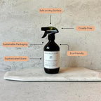 Murchison-Hume All-Purpose Cleaner - Vegan, Plant-Based, and Biodegradable Formula, Safe for Household Surfaces, 17 fl. Oz Refillable Spray Bottle - Pack of 2 (Australian White Grapefruit)