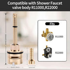 RP51919 6 setting diverter cartridge compatible with rp51919 replacement part set,Brass Construction