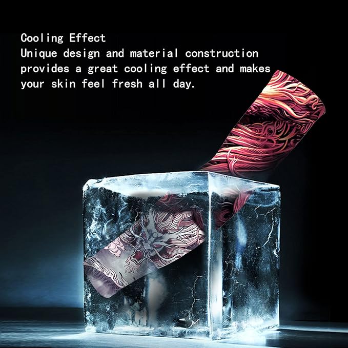 UV Sun Protection Arm Sleeves for Men & Women-UPF 50+ Sports Compression Cooling Sleeve-Unique TATTOO SLEEVE gift