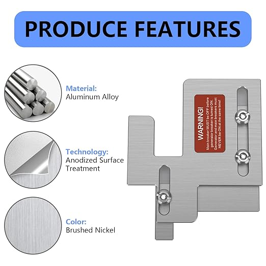 Generator Interlock Kit Compatible with Eaton Cutler Hammer BR Series 150 and 200 Amp Panels, Apply to 1 1/4 to 1 7/16 inches Spacing Between Main and Branch Breaker.