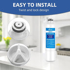 HAF-CIN/EXP Water Filter for Samsung DA29-00020B Rs25h5111sr, Hdx Fms-2 Water Filter for Samsung Refrigerator rf28hfedtsr RF263BEAESR Rf260beaesr RF263BEAESG Rs25j500dsr Rf28hmedbsr, 3 Pack SETFEEL