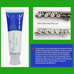 Silver Wipe Polish Cleaner Removes Surface Oxidation Tarnish from Sterling Silver, Silver and Gold Jewellery and the Keys of Instruments for Flutes, Clarinets, Oboes, Bassoons, Trumpets,Silverware