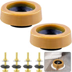 Extra Thick Wax Ring Toilet Kit,with Bolts for Reinstallation of the Toilet,Fits 3-inch or 4-inch Waste Lines(2 PCS)