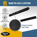 Koova Heavy-Duty Overhead Garage Storage Rack for 9 Bins. Adjustable Width, 360lb Capacity. DIY Safe Mount, Easy Install. Fits 27-Gallon Totes. USA Made Pro-Grade Steel. Space Saving Organizer