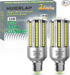 Radar Motion Sensor LED Light Bulbs, 32W Daylight White 6000K 4000LM (300W Equivalent) Auto Motion Detector Activated Dusk to Dawn Light for Stairway, Hallway, Porch, Garage, Driveway, Patio, 2 Pack