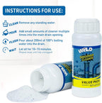 Wild Tornado Pipe Dredge,Powerful Sink Cleaner Powder Fast Foaming for Kitchen Toilet Pipeline Quick Cleaning Tool（2pcs）