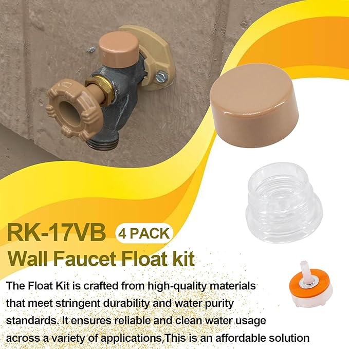 RK-17VB Vacuum Breaker Float Kit Compatible with Woodford Model 17(4 Pcs)