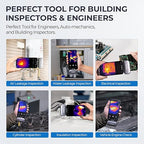 TOPDON TC002 Thermal Camera for iOS (iPhone & iPad), 512 x 384 Super Resolution, 256 x 192 IR High Resolution, Thermal Imager, Thermal Imaging Camera, -4°F~1022°F Temp Range, Support Video Recording