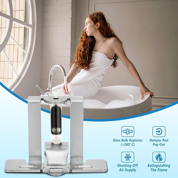 Combustion Shutoff Device Inductor Glass Replace For FVIR Water Heater Combustion Shutoff Device Assembly AP12657-2, for Rheem, Richmond, Ruud, GE Etc Almost Any Gas Tank Water Heater