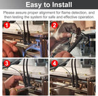 30004684A Flame Rod Assembly with Gasket,Boiler Replacement Parts for Navien Tankless Water Heater CC CH CR NP NR NCB NPE Series
