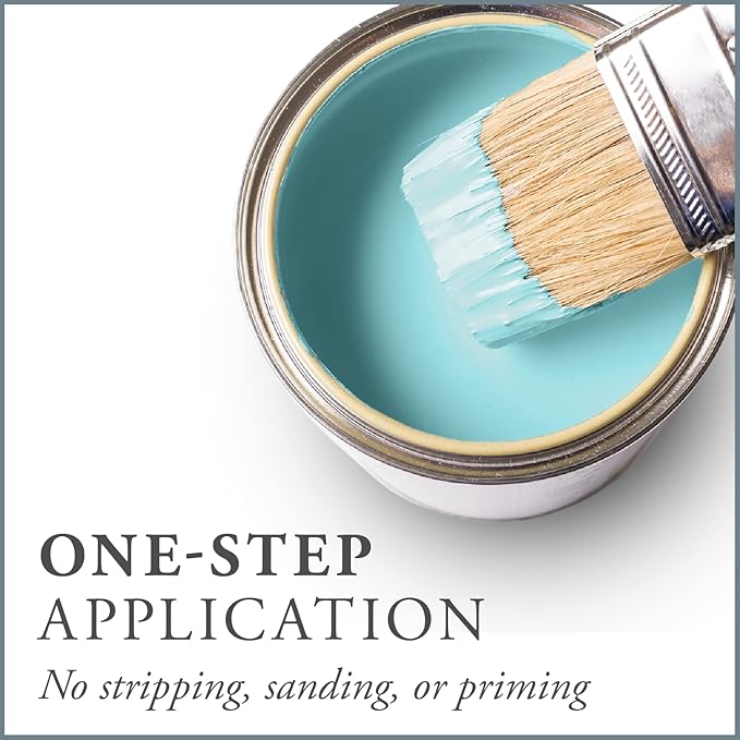AMY HOWARD AT HOME Chalk-Based One Step Paint for Furniture, Cabinetry, Decor, Finish, and More | No Stripping, Sanding, or Priming | Ultra-Light Base | 32 Ounce | Tick Tock