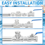 ChillWaves 304 Stainless Steel Pipe Fitting, Nipple Cast Pipe 1" NPT Male x 1" NPT Male Thread 10" Length(250MM)(1-PACK)