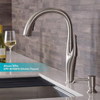 KRAUS Kitchen Soap and Lotion Dispenser in Spot Free Stainless Steel, KSD-80SFS