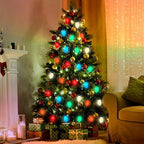 25 Pack C7 Multicolor Christmas Lights Replacement Bulbs, 5W Incandescent Bulb, Warm White 2200K, E12 Base, Waterproof C7 Night Light Bulbs for Christmas String Lights Outdoor Indoor Home Party Decor