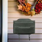 Special Lite Contemporary Horizontal Wall Mount Mailbox - Verde Green Aluminum Mailbox for Wall Mount - SHC-1002-VG