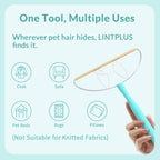 220mm-Blade-LINTPLUS Pet Hair Remover Max for Large Areas x2 Bigger Than Pro(Dog Hair Remover) - Deep Cleaner Pro Cat Hair Remover Multi Fabric Pet Hair Removal Tool&Carpet Rake