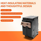 C260 2-Pole 60-Amp Circuit Breaker, Type C3/4-Inch Plug-On Molded Case Circuit Breaker, Thermal Magnetic Protection, 10 KAIC, 120/240V, Fit for fit for Load Centers