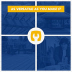 1/2 in. x 5 in. Black Carriage Bolt Kit Includes 12 Bolts, 12 Washers, and 12 Nuts, Ceramic Black Ruspert Coated for Exterior Use - 2X Rust Resistance of Galvanized by Makers Bolt