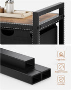 Lulive Laundry Hamper with Shelf, Laundry Basket 4 Section, Laundry Sorter Organizer with Pull-Out Removable Large 4 Color Bags & Large Top Shelf for Laundry Room, Bathroom and Dorm, 4 x 18 Gal (272L)