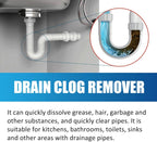 Pipeline Dredging Agent, Drain Clog Remover, Powerful Pipe Dredging Agent Powder, Sink and Drain Pipe Unclogging Agent For Kitchen Toilet (2)