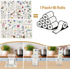 Dragonfly Swedish Dishcloths for Kitchen, 6 Pack Vintage Wildflower Reusable Paper Hand Dishing Towels Housewarming Gifts, Absorbent Dish Rags Decoration for Home Cooking Cleaning