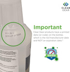 Clear Gear Disinfectant Cleaner, and Deodorizer For Sports Equipment, Gyms, and Fitness Centers - EPA-Registered, Hospital Grade, Made in USA - 1-Pack of 32 Oz Bottle Disinfecting Spray