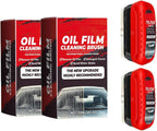 2pack Automotive Oil Film Cleaning Brush New Glass Coating for Windshield Glass Oil Film Remover, Strong Front Windshield Remover for Windshield Improves Clarity and Visibility