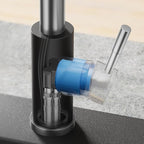 Smart Touch On Kitchen Faucet, 3 Modes Pull Down Sprayer, Sensor Activated, Ceramic Disc Valve, 360-Degree Rotation, 1 or 3 Hole Deck Plate. 10-Year Warranty. (KW-62NR, Brushed Nickel/Black)