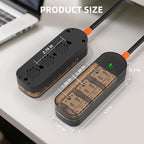 Surge Protector Power Strip, KPQ IPX6 Grade Waterproof Outdoor/Indoor Power Strip Weatherproof with 3 AC Outlets, 5FT Extension Cord, Wall Mountable for Home, Office, Camping