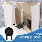 Dreyoo Universal Toilet Tank Repair Kit Compatible with Danco 80816, Toilet Repair Parts Fill Valve, Flapper, Rod, Float Replacement, Toilet Repair Kit for 8.5 Inch Tanks, Toilet Tank Flapper Replace