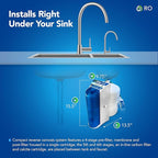 Kind Water 6-Stage Reverse Osmosis Drinking Water System with (Brushed Nickel Faucet (Brushed Nickel)
