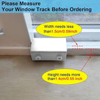Window Locks,(2 Sets) Sliding Window Locks with Key,Window Locks Security for Up and Down Windows,Adjustable Aluminum Window Stopper,Easv to Install Vertical Window AC Unit Security Lock (Silver)
