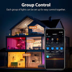 6 Inch Smart Recessed LED Ceiling Soffit Lights, 12W 1080LM RGBCW Canless Recessed Lights Color Changing CCT Dimmable LED Downlight with Junction Box, 6 Pack